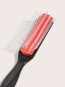 WANMEI 1支装9排尼龙发梳，男女通用，专业顺发梳，柔软刷毛，轻松梳开缠结，按摩头皮，打造蓬松效果，防静电吹风梳，干湿两用，适合日常使用，返校季、旅行度假必备。适用于女性，梳子，顺发梳，球形梳，迷你发梳套装，木梳，发梳，美发工具，发型，美发，发梳，发梳套装，梳子，卷发梳，顺发梳，女士发梳，理发师配件，理发店，美发设备 - 彩色 - 查看 6