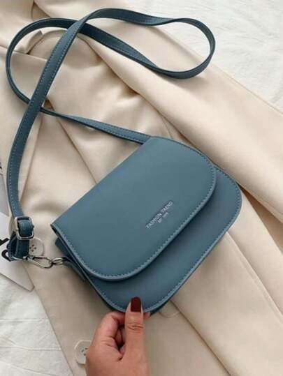 DeTODO Bolso Liso de Hombro Cruzada Moderno de Mujer