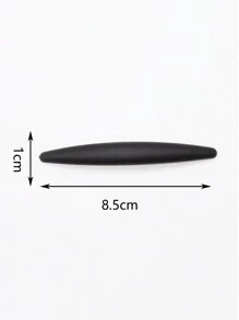 1个/2个装 女士防滑时尚简约哑光复古发夹（尺寸请参考产品详情），学习用品，发饰，头部饰品，发夹 - 黑色 - 查看 3