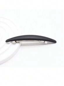 1个/2个装 女士防滑时尚简约哑光复古发夹（尺寸请参考产品详情），学习用品，发饰，头部饰品，发夹 - 黑色 - 查看 2