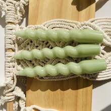 1 Packung 3 Stücke spiralförmige Kegel Kerzen, 7.1 Inch/18cm, 2 cm Durchmesser unten, 6 Stunden Brenndauer, geruchlos, tropffrei, verjüngtes Design, für Dinnerparty Hochzeitsdekoration, Raumdekoration, Geschenke