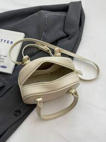 時尚小白包 - 米色 - 查看 5