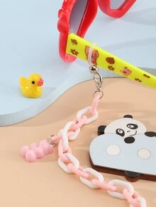 1 chiếc dây đeo kính bằng nhựa hình gấu hoạt hình, thích hợp để đeo hàng ngày (Không bao gồm kính) - Nhiều màu - Xem 4