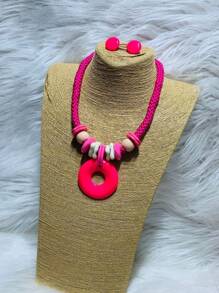 Necklace Sets - Hoa hồng vàng - Xem 3