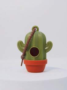 1 Pièce Distributeur De Sacs À Déchets Portatif En Forme De Cactus Créatif Incluant 1 Rouleau De Sacs À Ordures (15 pièces), Léger Et Durable