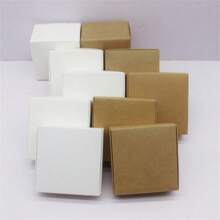10pcs New Collection Gift Box, Various Sizes, Paper & Pvc & Kraft Material, With Window Design