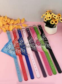 Pet Supplies Dog & Cat Practical Triangular Collar With Various Color Options, Pet Saliva Towel - Green - View 7