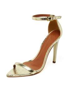 Women Heeled Sandals - 金色 - 查看 3