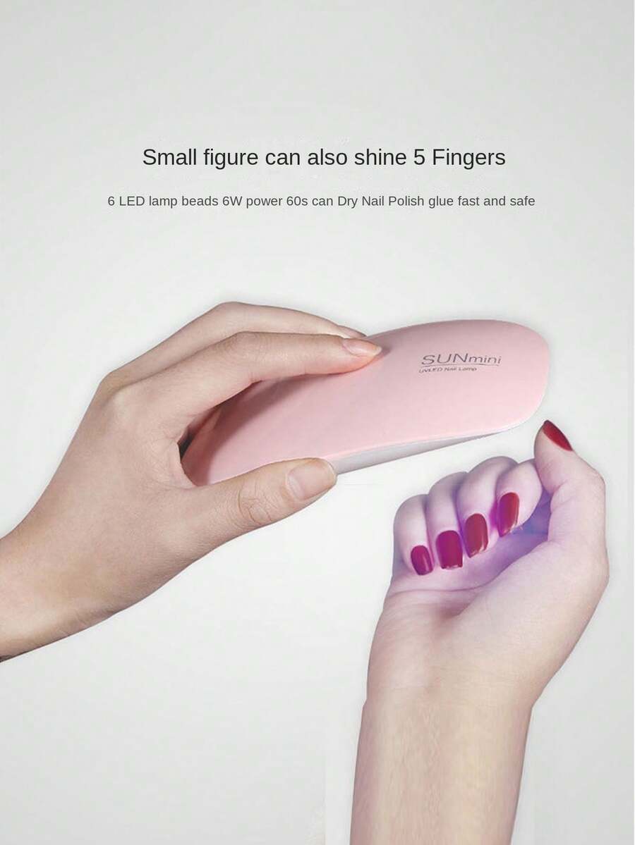 MouseShaped Uv Led Nail Lamp, 1pc Mini Nail Dryer, Quick Drying Nail Polish Curing Machine