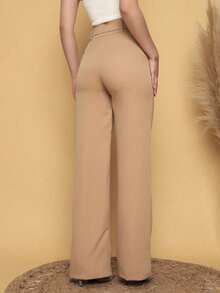 Women Pants - màu nâu - Xem 4