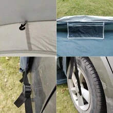 Outdoor Portable Waterproof Sedan SUV Car Rear Trunk Camping Tent For 3 Person - Navy Blue - View 4