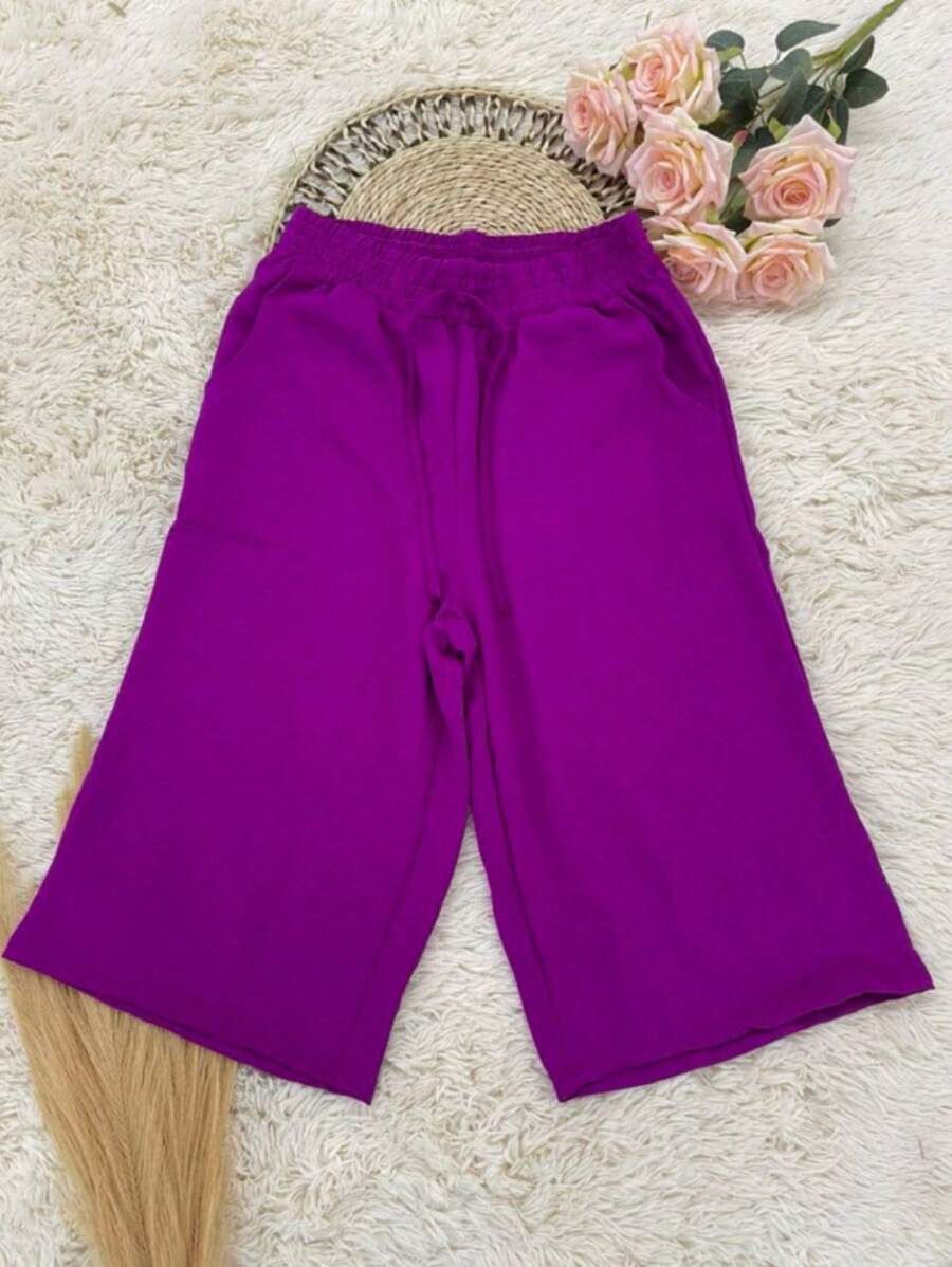 Women Shorts - Màu Hoa hồng đỏ - Xem 1