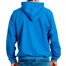 Men Hoodies - 寶藍色 - 查看 2