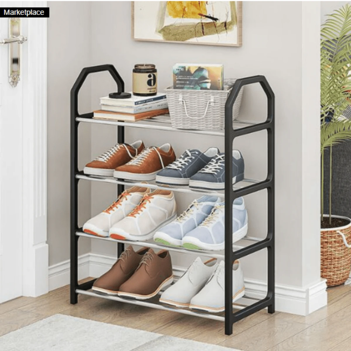 Organizador zapatera 4 niveles sencillo - Multicolor - Ver 1