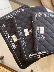 11 Inches, 13 Inches, 15 Inches, Simple Crimping, Bow, Line Pattern, Fashionable, Lightweight, Clutch, Laptop Bag, Tablet Bag Teacher Gifts Teacher Supplies Teacher Bag Thank You Teacher College Bag College Supplies Back To School School Supplies School Essentials For Teacher College Student Classroom Laptop Bags Classroom Bags Teacher Storage Bags Classroom Orgnizer Bags