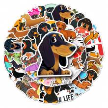 50pcs Cute Puppy Stickers, Waterproof Sticker For Kids, Small Stickers For Water Bottles, Laptop And Baggage. Funny Sticker Packs Without Repeat. Stickers Set For Water Bottles. - Black - View 1