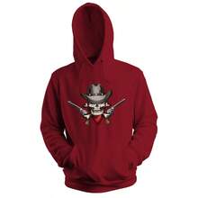 Men Hoodies - 紫紅色 - 查看 1
