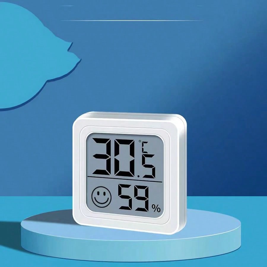 1pc Digital Electronic Thermometer Hygrometer With Simple & Fashionable Design For Indoor