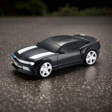 Camaro Car-Shaped Speaker, Bluetooth Fm And USB Speaker, It Has A Cable To Charge The Speaker - Black - View 1