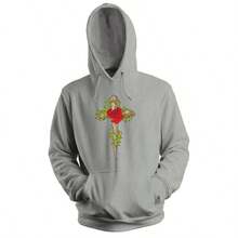 Men Hoodies - 灰色 - 查看 1