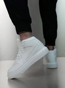 Chaussures de skateboard pour hommes, printemps automne 2024, chaussures de sport casual, chaussures d'étudiant, chaussures plates de mode. Chaussures casual simples, chaussures de sport légères et confortables, style polyvalent, convenant pour le port quotidien et les voyages extérieurs. Chaussures de sport casual haute tige