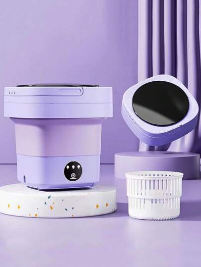 Lavadora Plegable | Mini Lavadora Y Secadora Portátil | Lavadora Portátil Pequeña | Lavadora Portátil De 8 L De Alta Capacidad Para Limpieza Profunda Ropa Interior, Ropa De Bebé O Artículos Pequeños,navidad