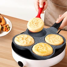 Rustless Egg Frying Pan | 4-Cup Nonstick Easy Clean Egg Cooker Omelet Pan For Breakfast Swedish Pancake, Crepe Pan Gas Stove And Other Stoves Cookware Seafood Boil