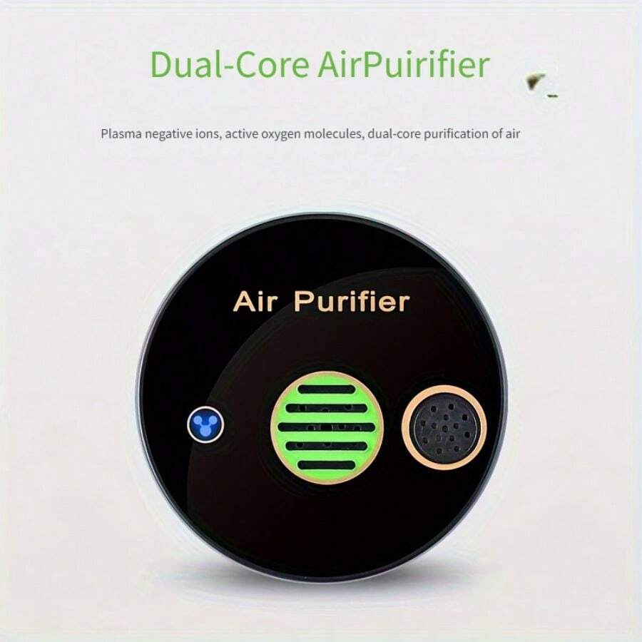 多功能便攜式usb空氣清淨機,可消除煙味,甲醛和其他難聞氣味,保持空氣清新 - 黑色 - 查看 1