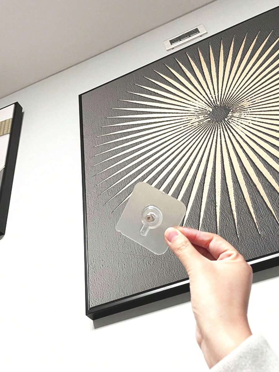 10pcs/Pack NonTrace Adhesive Hook, No Need To Drill, High LoadBearing