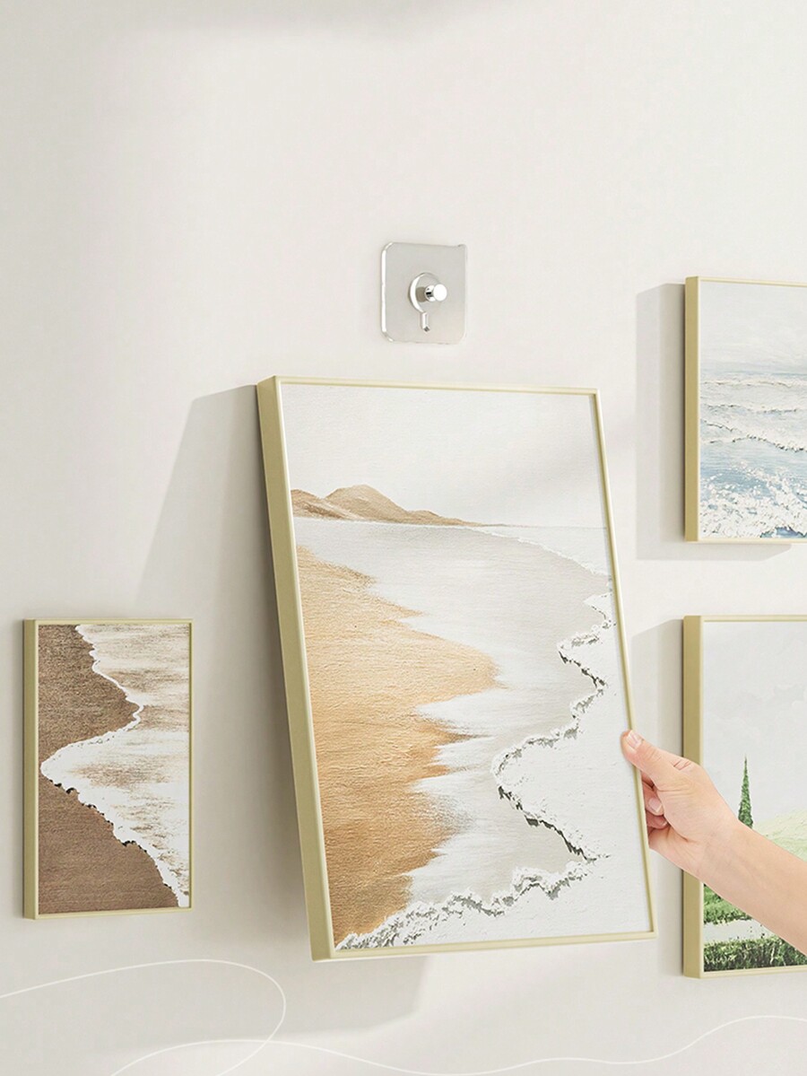 10pcs/Pack NonTrace Adhesive Hook, No Need To Drill, High LoadBearing