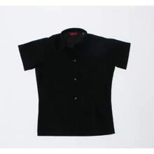 Camisa de Vestir para Niño Manga Corta Negra 3683 Tallas 2 a 18 Años - Negro - Ver 5