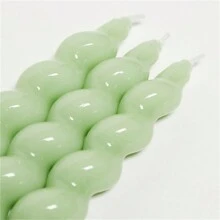 1 Packung 3 Stücke spiralförmige Kegel Kerzen, 7.1 Inch/18cm, 2 cm Durchmesser unten, 6 Stunden Brenndauer, geruchlos, tropffrei, verjüngtes Design, für Dinnerparty Hochzeitsdekoration, Raumdekoration, Geschenke