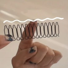 4 stks/set Golvend Haar Trimmen Vork Kammen Tools Fixer Kam Haarspeld Golvende Kam Clips Bobby Pins Mini Pony Houder (Voor De Vier Seizoenen, Meisje, Kappers)