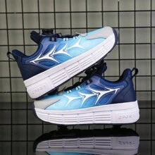 PHTEER Zapatillas De Deporte Para Niños 2 En 1 Con Ruedas, Zapatos Deportivos Multifuncionales Para Caminar Y Patinar, Zapatos Con Ruedas Para Niños - Azul - Ver 8