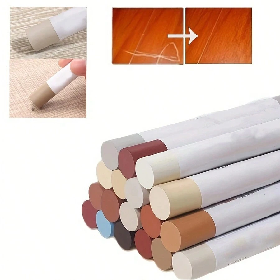 1pc Scratch Repair Wax Crayon, For Home Wood Furniture Scratch Seams Nail Hole Repair - L009 - View 1