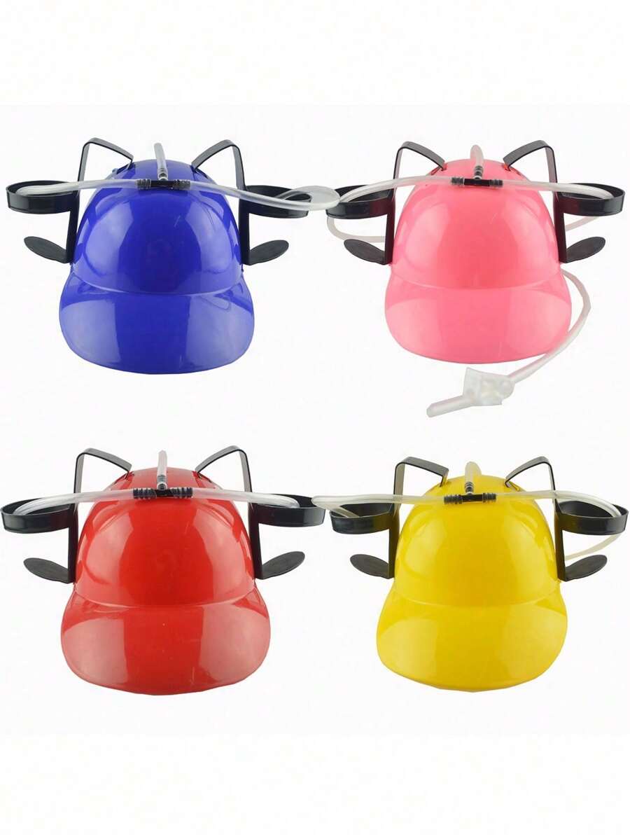 1頂創意啤酒及飲料飲用帽，生日派對及戶外啤酒帽，寬鬆飲料頭盔帽 - 彩色 - 查看 1