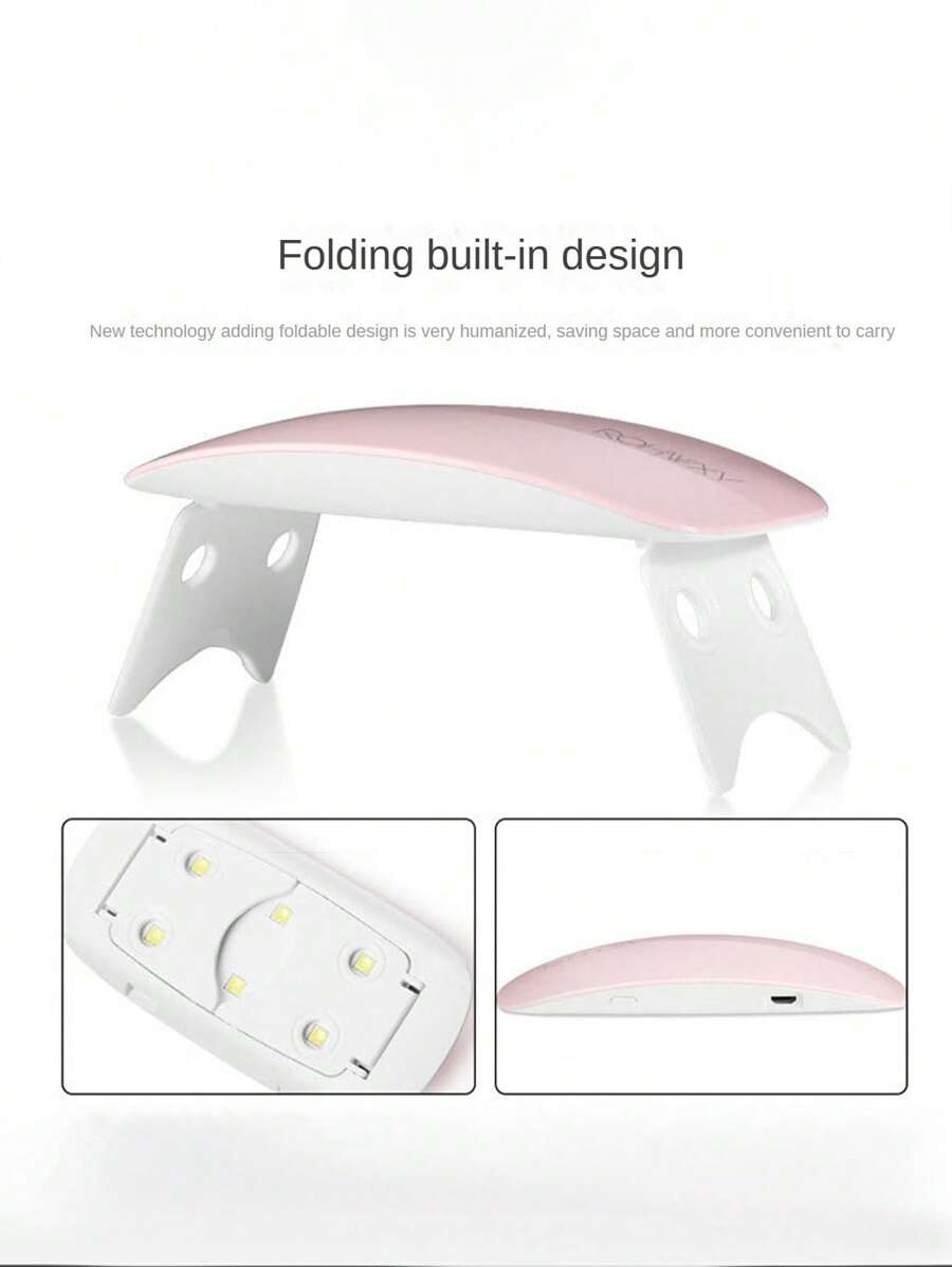 MouseShaped Uv Led Nail Lamp, 1pc Mini Nail Dryer, Quick Drying Nail Polish Curing Machine