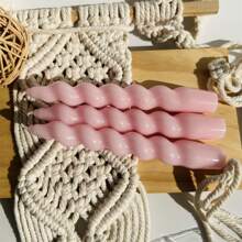 1 Packung 3 Stücke Spiral Taper Kerzen, 18 cm lang, Durchmesser unten 2 cm, 6 Stunden Brenndauer, unduftend, tropffrei, verjüngte Form, für Dinnerparty, Hochzeitsdekoration, Halloween, Gruseliges, Herbst, Winter, Feiertage, Festivals, Raumdekoration