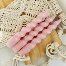 1 Packung 3 Stücke Spiral Taper Kerzen, 18 cm lang, Durchmesser unten 2 cm, 6 Stunden Brenndauer, unduftend, tropffrei, verjüngte Form, für Dinnerparty, Hochzeitsdekoration, Halloween, Gruseliges, Herbst, Winter, Feiertage, Festivals, Raumdekoration