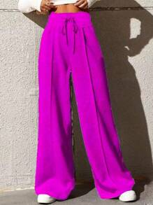 Women Pants - 紫色 - 查看 1