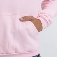 Men Hoodies - Màu Hồng baby - Xem 2