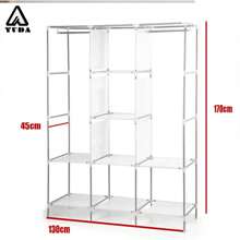 YUDA Closet Armable Ropero Rack Guardaropa Recamara Organización, Bonito, Práctico Y Resistente. Armario Plegable Organizador de Ropa - Color aleatorio - Ver 4