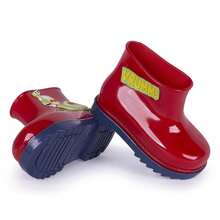 Kid's Rain Boots - 紅色 - 查看 2