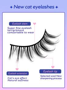 GROINNEYA 7 pares de pestañas postizas de mink sintético con aspecto natural Manga, pestañas 3D voluminosas y suaves con cruce delicado para maquillaje de fiesta y viaje (MA10)