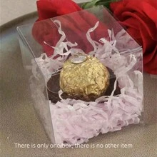 10pcs/Set Transparent Gift Packing Box, Pvc Clear Storage Square Container Valentine Day