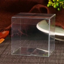 10pcs/Set Transparent Gift Packing Box, Pvc Clear Storage Square Container Valentine Day