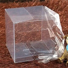 10pcs/Set Transparent Gift Packing Box, Pvc Clear Storage Square Container Valentine Day