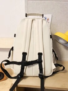 Laptop  Backpacks  School Bag Bookbag - White - View 6