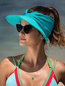 Light Pink Sun Visor Cap For Women, Uv Protection, Personalized Expression, Adult Baseball Cap - Green - View 2