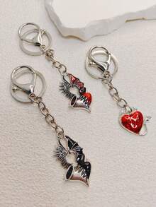 1 Miếng Phong cách Gô-tích Hình trái tim Thiên sứ & Ác quỷ Cánh Móc chìa khóa , Thích hợp Đối với Cặp đôi Qủa tặng Hoặc Sử dụng hàng ngày - Nhiều màu - Xem 8